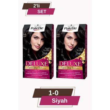Palette Deluxe 1-0 Siyah 2 Adet 1-0 Siyah Saç Boyası
