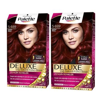 Palette Deluxe 5.889 2 Adet Şarap Kızılı Saç Boyası