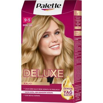 Palette Deluxe 9-5 Doğal Sarı 3x115 ml Saç Boyası