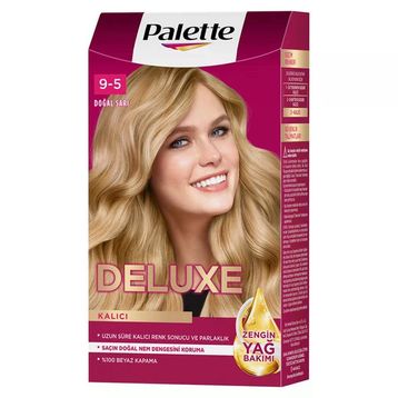 Palette Deluxe 9-5 Doğal Sarı 4x115 ml Saç Boyası