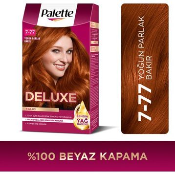 Palette Deluxe Kalıcı Renkler 7-77 Yoğun Parlak Bakır Saç Boyası
