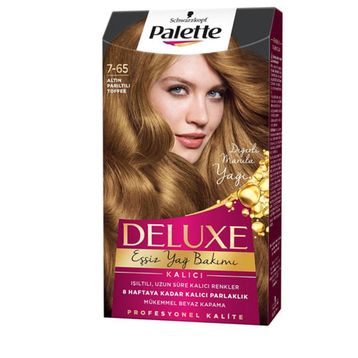 Palette Deluxe No:7-65 Altın Parıltılı Saç Boyası