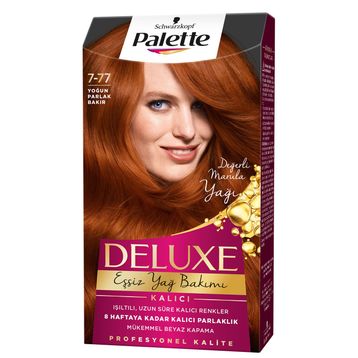 Palette Deluxe Yoğun Parlak Bakır No: 7-77 50 ml Saç Boyası