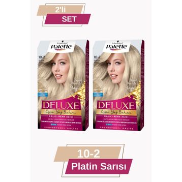 Palette Deluxe Yoğun Renkler 10-2 Platin Sarısı 2 Adet Saç Boyası