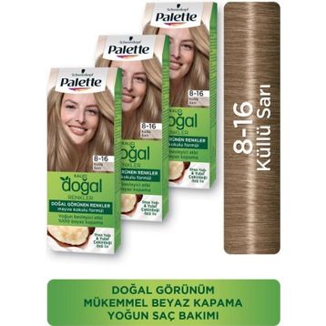 Palette Kalıcı Doğal Renkler 8-16 3 Adet Saç Boyası