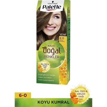 Palette Kalıcı Doğal Renkler No: 6.0 Koyu Kumral Saç Boyası