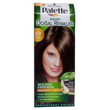 Palette Kalıcı Doğal Renkler No: 6.0 Koyu Kumral Saç Boyası