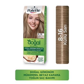 Palette Kalıcı Doğal Renkler Set 8-16 Küllü Sarı Saç Boyası