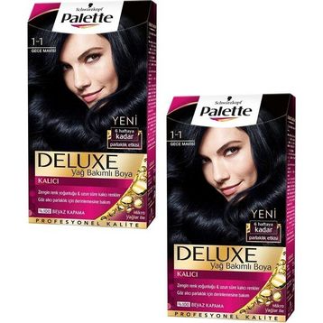 Palette Natural 1-1 Gece Mavisi 2 Adet Saç Boyası