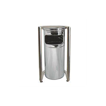 Palex 3560-1 U Tipi Krom Bahçe Tipi Çöp Kovası