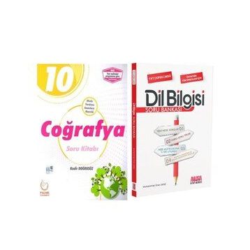 Palme 10.Sınıf Coğrafya ve AKM Dil Bilgisi Soru Bankası Seti 2 Kitap
