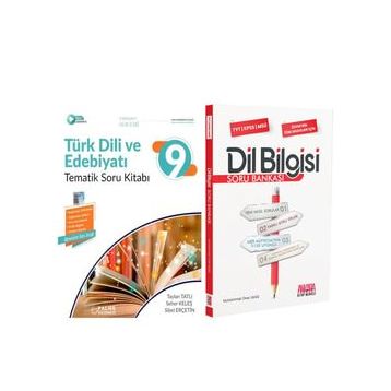 Palme 9.Sınıf Türk Dili Edebiyat ve AKM Dil Bilgisi Soru Bankası Seti 2 Kitap