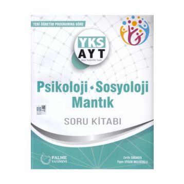 Palme AYT Psikoloji Sosyoloji Mantık Soru Kitabı Palme Yayınevi