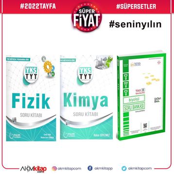 Palme Yayinevi TYT Fizik Kimya ve Biyoloji 30 Deneme Sınavı