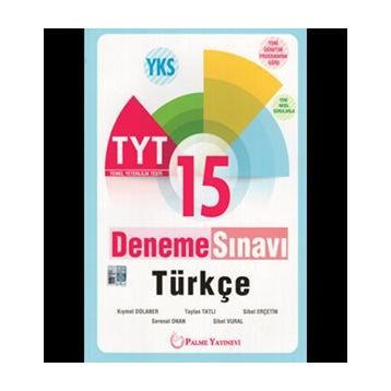 Palme Yayınevi TYT Türkçe 15 Deneme Sınavı