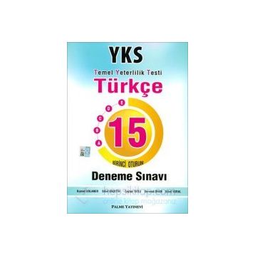 Palme Yayınevi TYT Türkçe 15 Deneme Sınavı