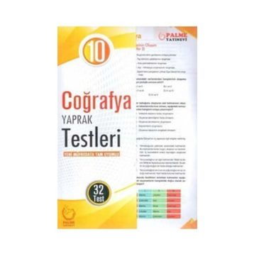 Palme Yayınları 11. Sınıf Coğrafya Yaprak Testleri
