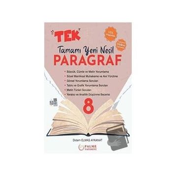 Palme Yayınları 8. Sınıf LGS Tek Paragraf Tamamı Yeni Nesil Soru Kitabı