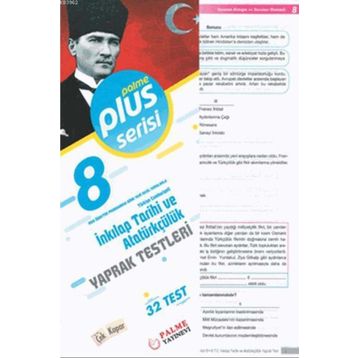 Palme Yayınları 8. Sınıf T. C. İnkılap Tarihi ve Atatürkçülük Konu Kitabı Plus Serisi