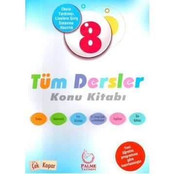 Palme Yayınları 8. Sınıf Tüm Dersler Konu Kitabı - kollektif