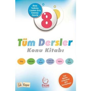 Palme Yayınları 8. Sınıf Tüm Dersler Konu Kitabı - kollektif