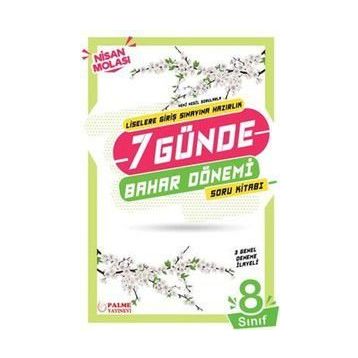 Palme Yayınları TYT AYT 7 Günde Bahar Dönemi Tarih Coğrafya Felsefe Soru Kitabı