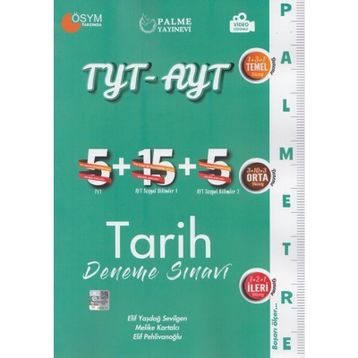 Palme Yayınları Tyt Ayt Tarih Deneme Sınavı