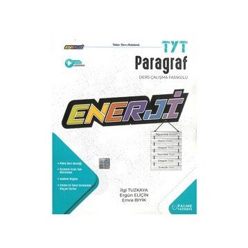 Palme Yayınları TYT Paragraf Enerji Ders Çalışma Fasikülü