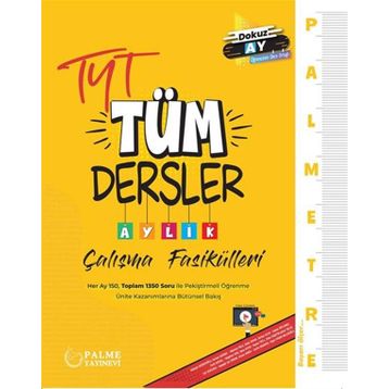 Palme Yayınları - TYT Tüm Dersler Aylık Çalışma Fasikülleri