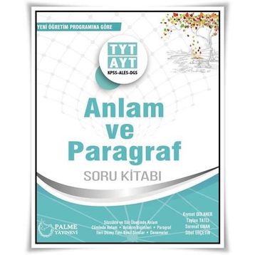 Palme Yks Tyt Ayt Anlam Ve Paragraf Soru Kitabı 2019 - Kolektif