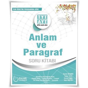 Palme Yks Tyt Ayt Anlam Ve Paragraf Soru Kitabı 2019 - Kolektif