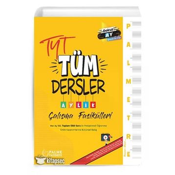 Palmetre Tyt Tüm Dersler Aylık Çalışma Fasikülleri - Kolektif - Palme Yayıncılık