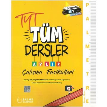 Palmetre Tyt Tüm Dersler Aylık Çalışma Fasikülleri - Kolektif - Palme Yayıncılık