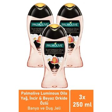 Palmolive Luminous Oils İncir Beyaz Orkide Özlü 3x250 ml Duş Jeli