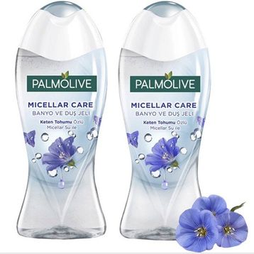 Palmolive Micellar Care Keten Tohumu Özlü 2x250 ml Banyo ve Duş Jeli