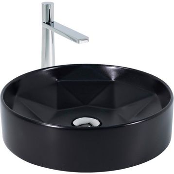 Paluci Diamond Matt Black Çanak Lavabo