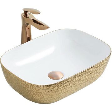 Paluci Jasmine Leopar Rose Gold Lavabo