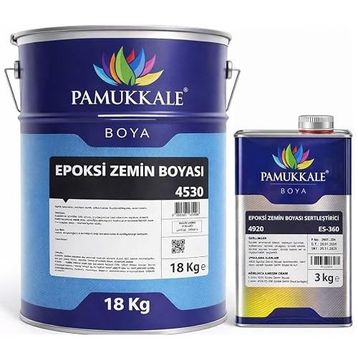 Pamukkale 4530 21 kg RAL 6001 Çimen Yeşili Solventli Epoksi Zemin Boyası