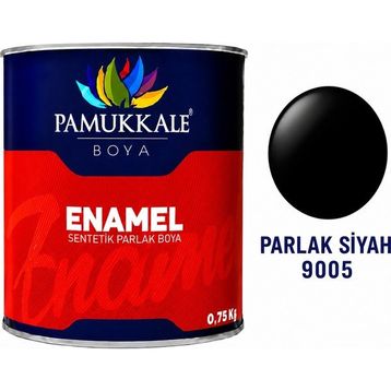 Pamukkale Enamel 0.75 kg Parlak Siyah Sentetik Parlak Boya
