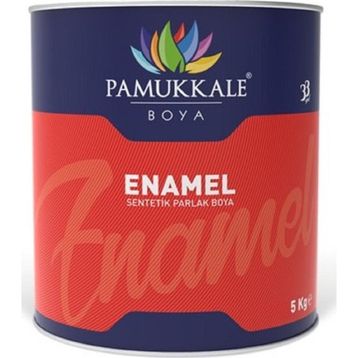 Pamukkale Enamel 5 kg Mat Siyah Sentetik Parlak Boya