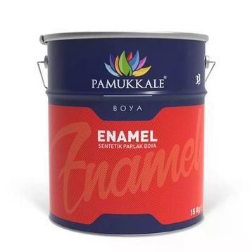 Pamukkale RAL 8017 Enamel 15 kg 80 Gloss Koyu Kahve Parlak Sentetik Boya