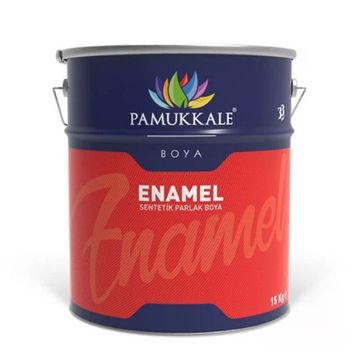 Pamukkale RAL 8017 Enamel 15 kg 80 Gloss Koyu Kahve Parlak Sentetik Boya