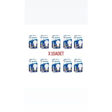 Panasonic E27 8,5W 2700K 10 Adet Sarı Işık Led Ampul
