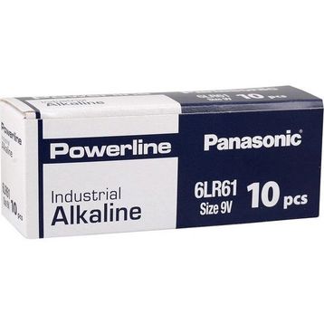 Panasonic Powerline 6LR61 Industrial Alkaline 9V Pil