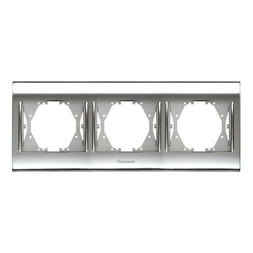 Panasonic Thea Blu Chrome Beyaz 3'lü Çerçeve