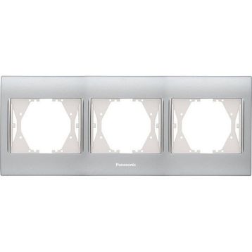 Panasonic Thea Blu Inox Matt Dore 3'lü Çerçeve