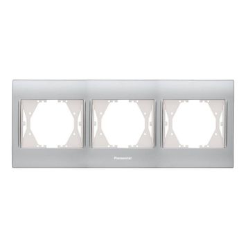 Panasonic Thea Blu Inox Matt Dore 3'lü Çerçeve