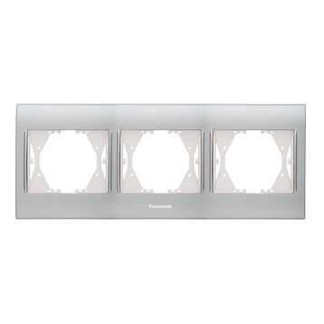 Panasonic Thea Blu Inox Matt Dore 3'lü Çerçeve