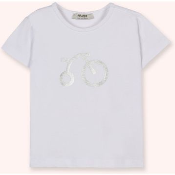 Panço Beyaz 12-18 Ay Kız Bebek Kısa Kollu T-Shirt