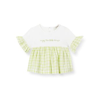 Panço Beyaz 12-18 Ay Kız Bebek Kısa Kollu T-Shirt
